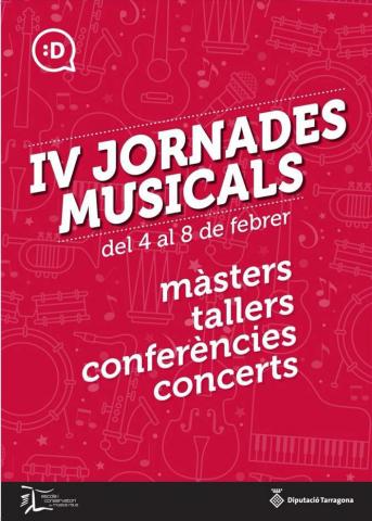 L’Escola i Conservatori de Música a Reus organitza les ‘IV Jornades Musicals’, amb tallers, classes magistrals i concerts per a tots els públics